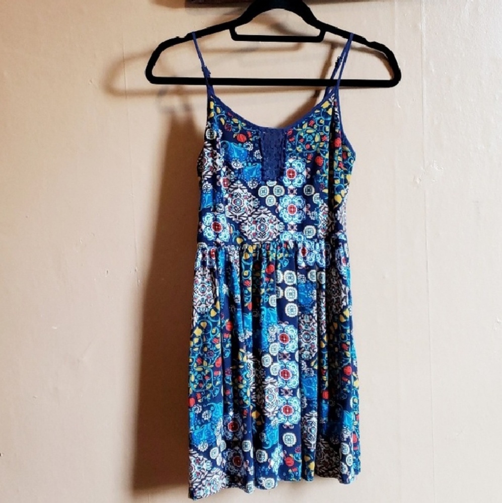 Band of Gypsies Spaghetti Strap Dress Boho Medium